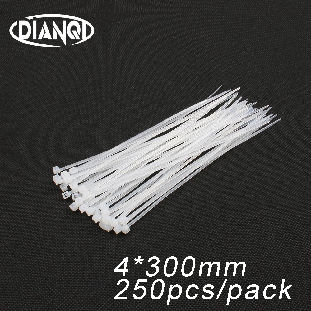 250pcs 4mm*300mm 3.5mm Self locking Nylon Cable Ties White color Plastic Zip Tie wire binding wrap straps UL Certified
250pcs 4mm*300mm 3.5mm Self locking Nylon Cable Ties White color Plastic Zip Tie wire binding wrap straps UL Certified