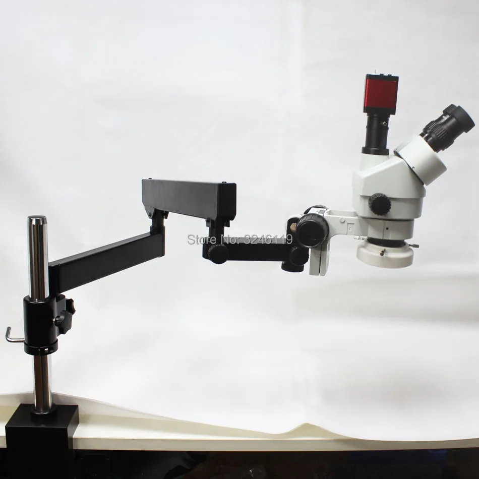 7X-90X Trinocular Industrial Inspection Microscope Long Arm Clamp Large Stereo Table Stand+HD 1080P HDMI Camera+LED Light Source
7X-90X Trinocular Industrial Inspection Microscope Long Arm Clamp Large Stereo Table Stand+HD 1080P HDMI Camera+LED Light Source