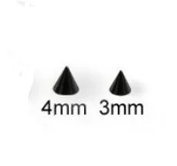 Screw Cone Ball Bead Titanium 16G 3mm or 4mm Wholesale Body Piercing Jewelry Parts accessory Labrets stud Eyebrow Ring Barbell
Screw Cone Ball Bead Titanium 16G 3mm or 4mm Wholesale Body Piercing Jewelry Parts accessory Labrets stud Eyebrow Ring Barbell