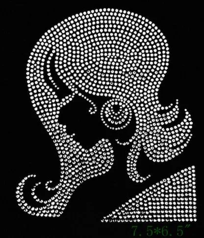 Free Shipping Bling bling crystal afro girl rhinestone transfer designs for garment
Free Shipping Bling bling crystal afro girl rhinestone transfer designs for garment
