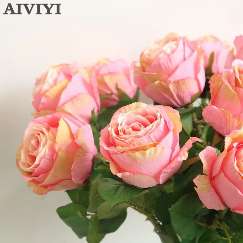 Foreign trade excellent wedding decoration rose artificial flower DIY romantic date / party send rose silk flower branch
Foreign trade excellent wedding decoration rose artificial flower DIY romantic date / party send rose silk flower branch