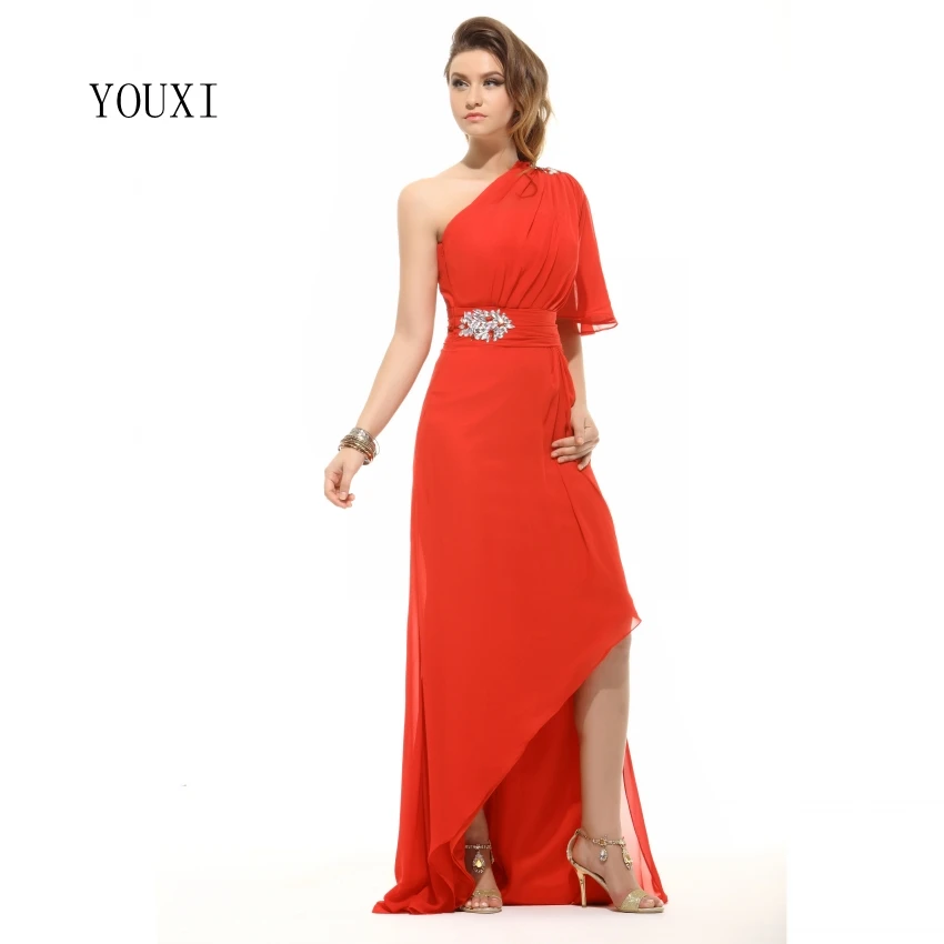 Sexy One Shoulder Red Prom Dresses 2019 High Quality Chiffon Floor Length Formal Evening Party Gowns
Sexy One Shoulder Red Prom Dresses 2019 High Quality Chiffon Floor Length Formal Evening Party Gowns