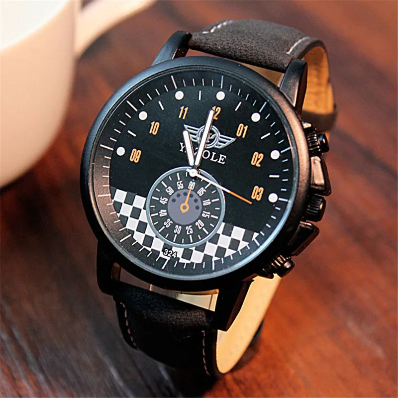 

Спортивные мужские часы YAZOLE 2021 от лучшего бренда, роскошные известные мужские часы, мужские Аналоговые кварцевые часы с кожаным ремешком, м...