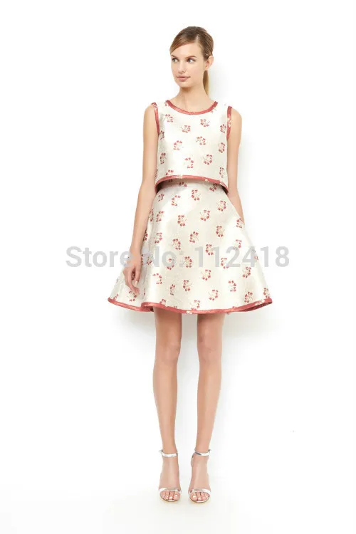2015 мода цветок печать тант топ и мини юбки женщин установлен 14127 vestido|skirt shorts|womens work