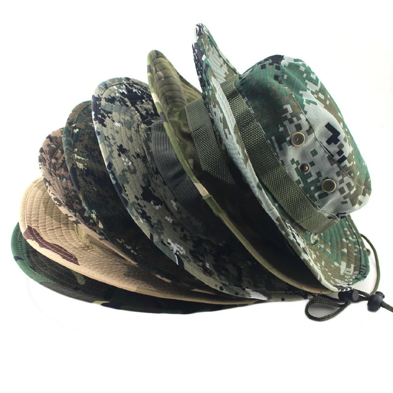 Outdoor Sports Men Military Camping Cap Hiking Hats Camouflage Airsoft Bucket Wide Brim Fishing Climbing Mountain Tactical Cap
Outdoor Sports Men Military Camping Cap Hiking Hats Camouflage Airsoft Bucket Wide Brim Fishing Climbing Mountain Tactical Cap