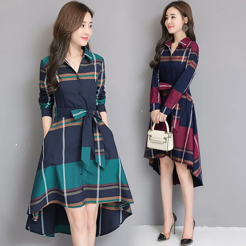 Office Ladies Fashion Dress 2019 Spring Summer Plus Size Women Dress Vestidos De Verano Women Costume Green BigDress Plaid
Office Ladies Fashion Dress 2019 Spring Summer Plus Size Women Dress Vestidos De Verano Women Costume Green BigDress Plaid