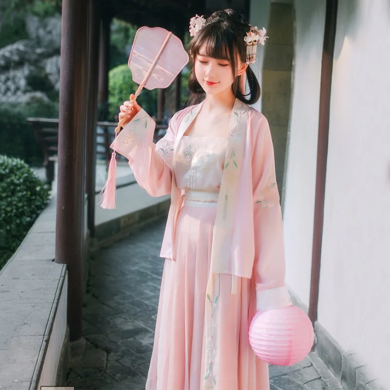 Pink Classical Dance Costume Hanfu Women Embroidery Festival Outfit Fairy Dress Oriental Performance Clothes Chinese Wear DF1042
Pink Classical Dance Costume Hanfu Women Embroidery Festival Outfit Fairy Dress Oriental Performance Clothes Chinese Wear DF1042