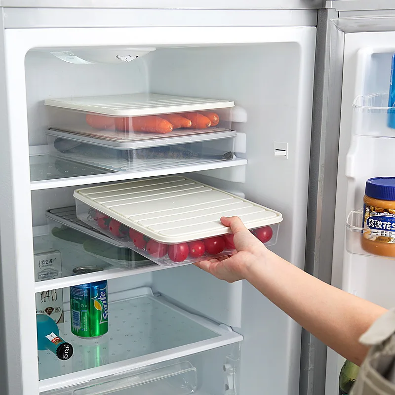 Quality PP Transparent Food Storage Box Refrigerator Food Fruit Crisper Kitchen With Lid Sealed Drawer Finishing Storage Box
Quality PP Transparent Food Storage Box Refrigerator Food Fruit Crisper Kitchen With Lid Sealed Drawer Finishing Storage Box