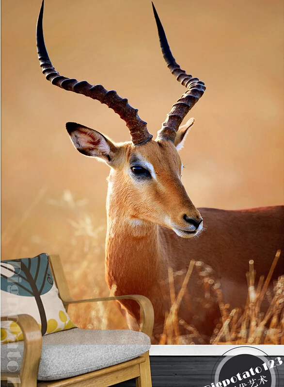 Custom 3D large mural,A beautiful deer on the grass ,living room TV wall bedroom wallpaper
Custom 3D large mural,A beautiful deer on the grass ,living room TV wall bedroom wallpaper