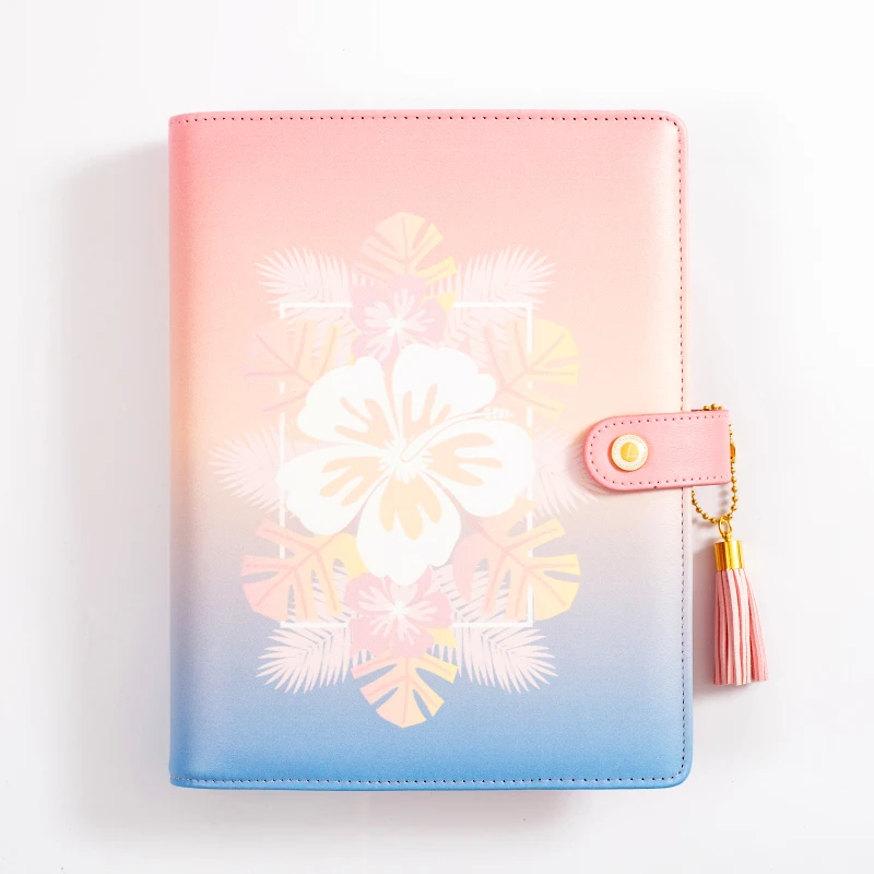 2020 Lovedoki блокнот Dokibook Еженедельный планер A6 розовый цветок 6 колец ежедневник