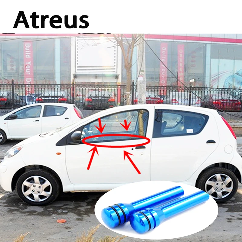 Автомобильный Стайлинг Atreus чехлы из нержавеющей стали для дверных булавок и