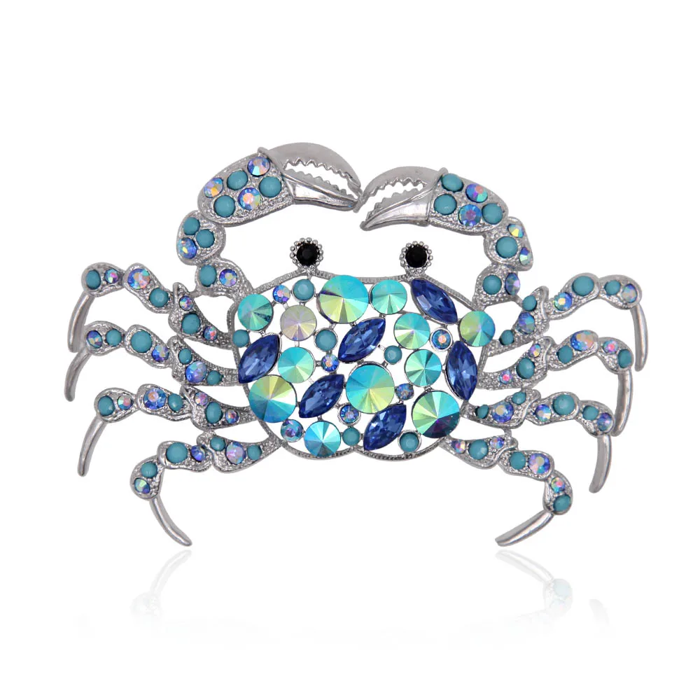 Lifelike Crystal Rhinestone Crab Brooch Pin Metal Animal Garment Fashion Jewelry Accessory Gift
Lifelike Crystal Rhinestone Crab Brooch Pin Metal Animal Garment Fashion Jewelry Accessory Gift