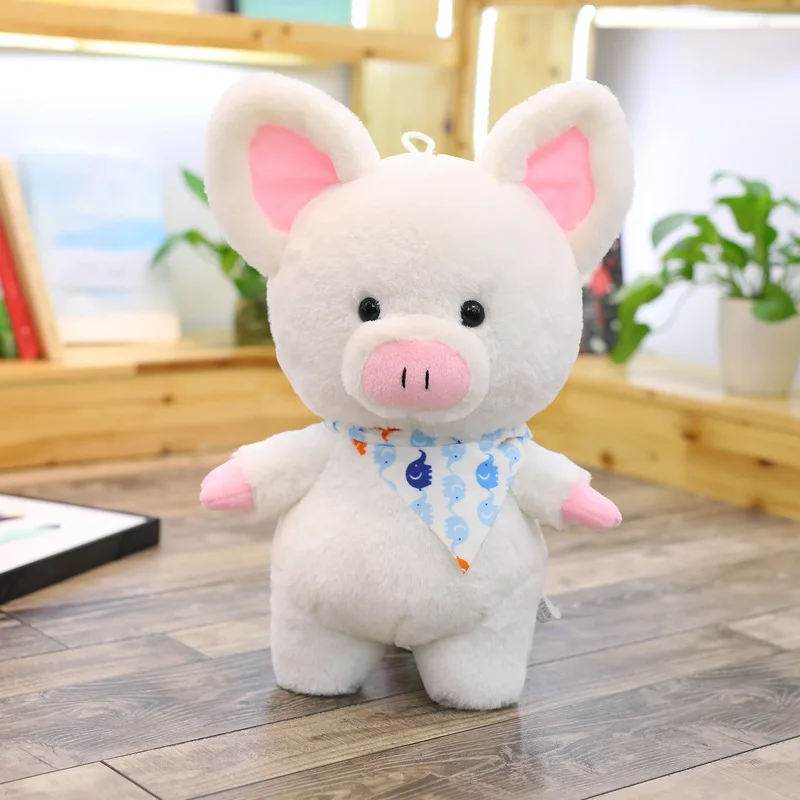 Cute Fluffy Pig Baby Doll Soft Stuffed Animal Toy Pink Piggy Kids Sleeping Plush Toys Christmas Gift 35cm | Игрушки и хобби