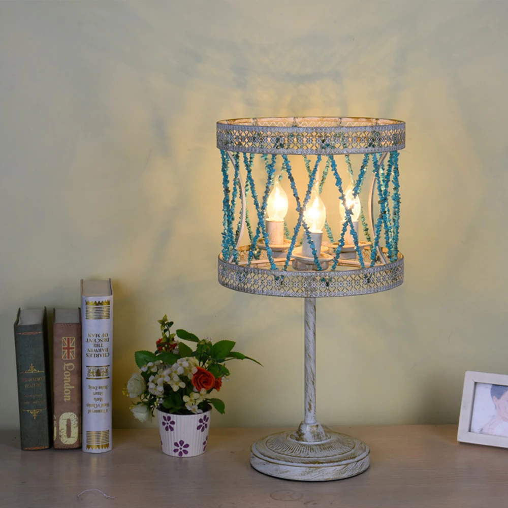Modern Vintage E14 Nordic Decor Blue Gravel Led Table Lamp for Desk Home Bedroom College Dorm Lamp
Modern Vintage E14 Nordic Decor Blue Gravel Led Table Lamp for Desk Home Bedroom College Dorm Lamp