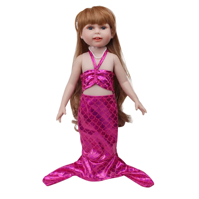 Doll clothes 3 color mermaid tail swimsuit Bikini suit toy accessories fit 18 inch Girl dolls and 43 cm baby doll c659
Doll clothes 3 color mermaid tail swimsuit Bikini suit toy accessories fit 18 inch Girl dolls and 43 cm baby doll c659