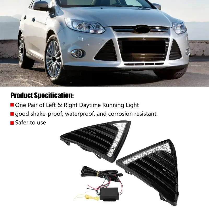 1 Pair Car Daytime Running Light Turn Signal Dual Model DRL LED Lights for Ford Focus MK3 2012-2014 Left & Right New
1 Pair Car Daytime Running Light Turn Signal Dual Model DRL LED Lights for Ford Focus MK3 2012-2014 Left & Right New