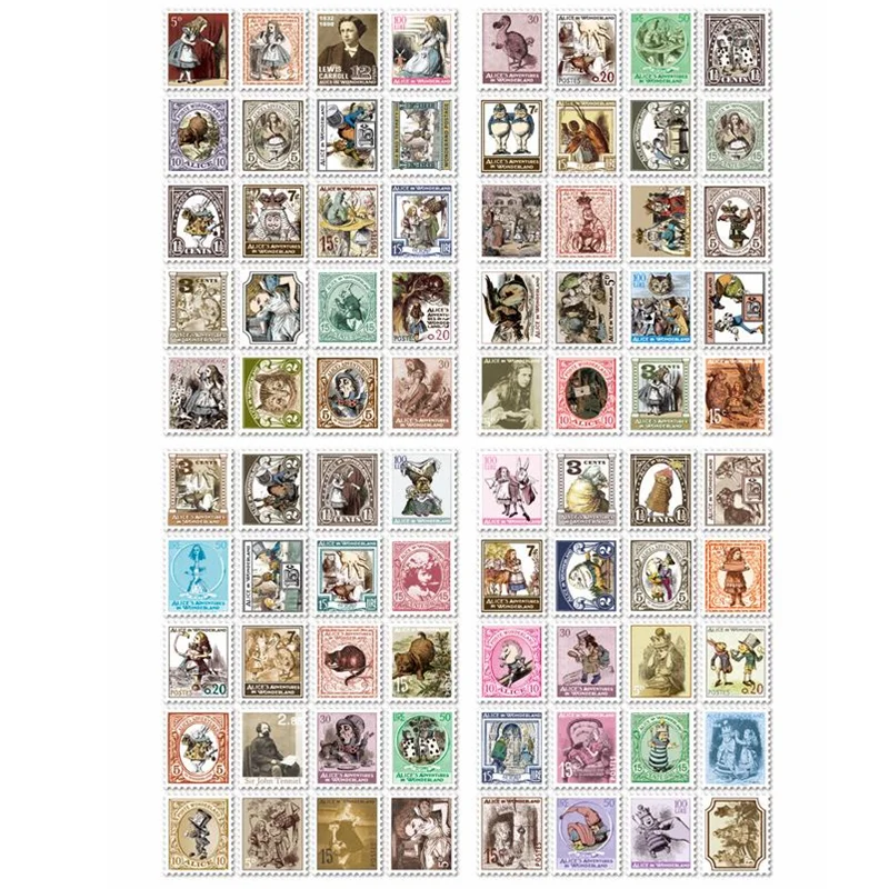4pcs/lot New Vintage Alice series stamp paper sticker note sticker Decoration label DIY Dairy Deco School Office Supplies
4pcs/lot New Vintage Alice series stamp paper sticker note sticker Decoration label DIY Dairy Deco School Office Supplies