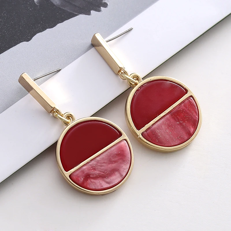 Массивные серьги акриловые ювелирные изделия для женщин Ares Pendientes Aros Mujer Oreja Moda Boucle