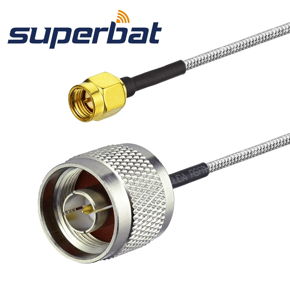 Superbat SMA Plug to N Male Straight Paitail Cable RG402 15cm RF Coaxial Cable for Antenna Feeder Cable Assembly
Superbat SMA Plug to N Male Straight Paitail Cable RG402 15cm RF Coaxial Cable for Antenna Feeder Cable Assembly