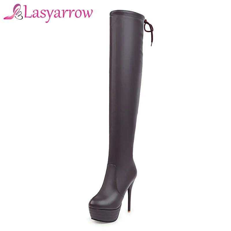 Lasyarrow Autumn Winter Women's Shoes High Heels Round Toe Platform Shoes Woman Zipper Slim Boots Sexy Long Thigh Boots RM118
Lasyarrow Autumn Winter Women's Shoes High Heels Round Toe Platform Shoes Woman Zipper Slim Boots Sexy Long Thigh Boots RM118