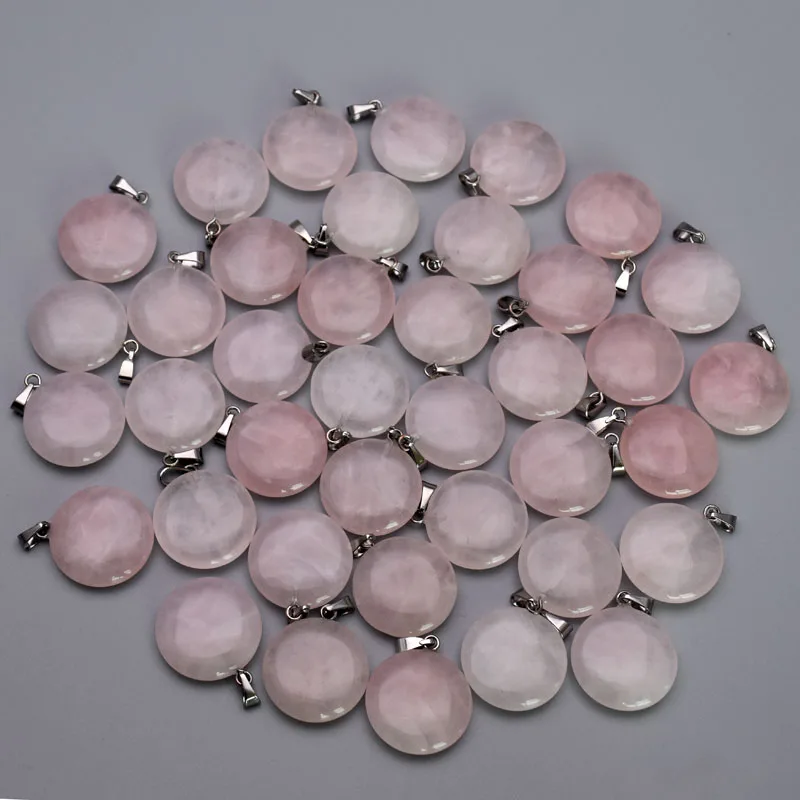 fashion natural stone Quartz Rose round Pendants & necklaces for making Jewelry charm Point parts 50pcs/lot
fashion natural stone Quartz Rose round Pendants & necklaces for making Jewelry charm Point parts 50pcs/lot