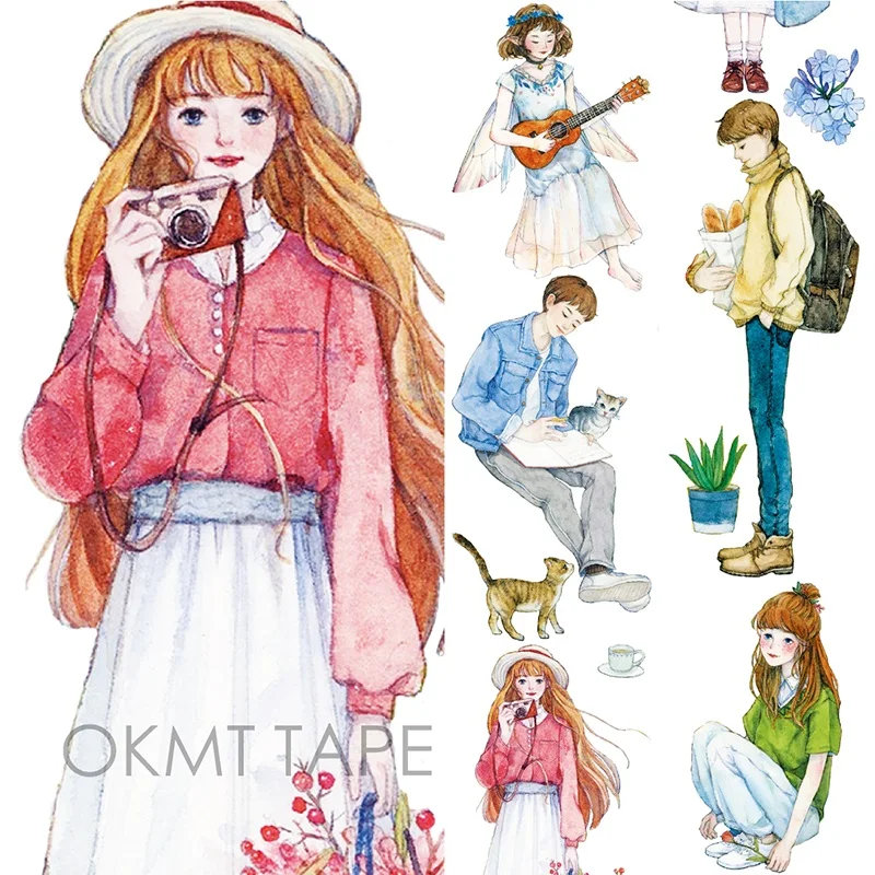 10 Design Special Ink Girls/Flowers/Rose/Angel Japanese Decorative Adhesive DIY Masking Paper Washi Tape Label Stickers Gift
10 Design Special Ink Girls/Flowers/Rose/Angel Japanese Decorative Adhesive DIY Masking Paper Washi Tape Label Stickers Gift