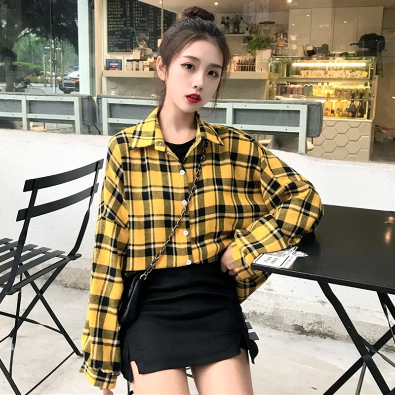 Free shipping 2019 Autumn sanded Long-sleeve Plaid woman Shirt female Slim casual shirt
Free shipping 2019 Autumn sanded Long-sleeve Plaid woman Shirt female Slim casual shirt