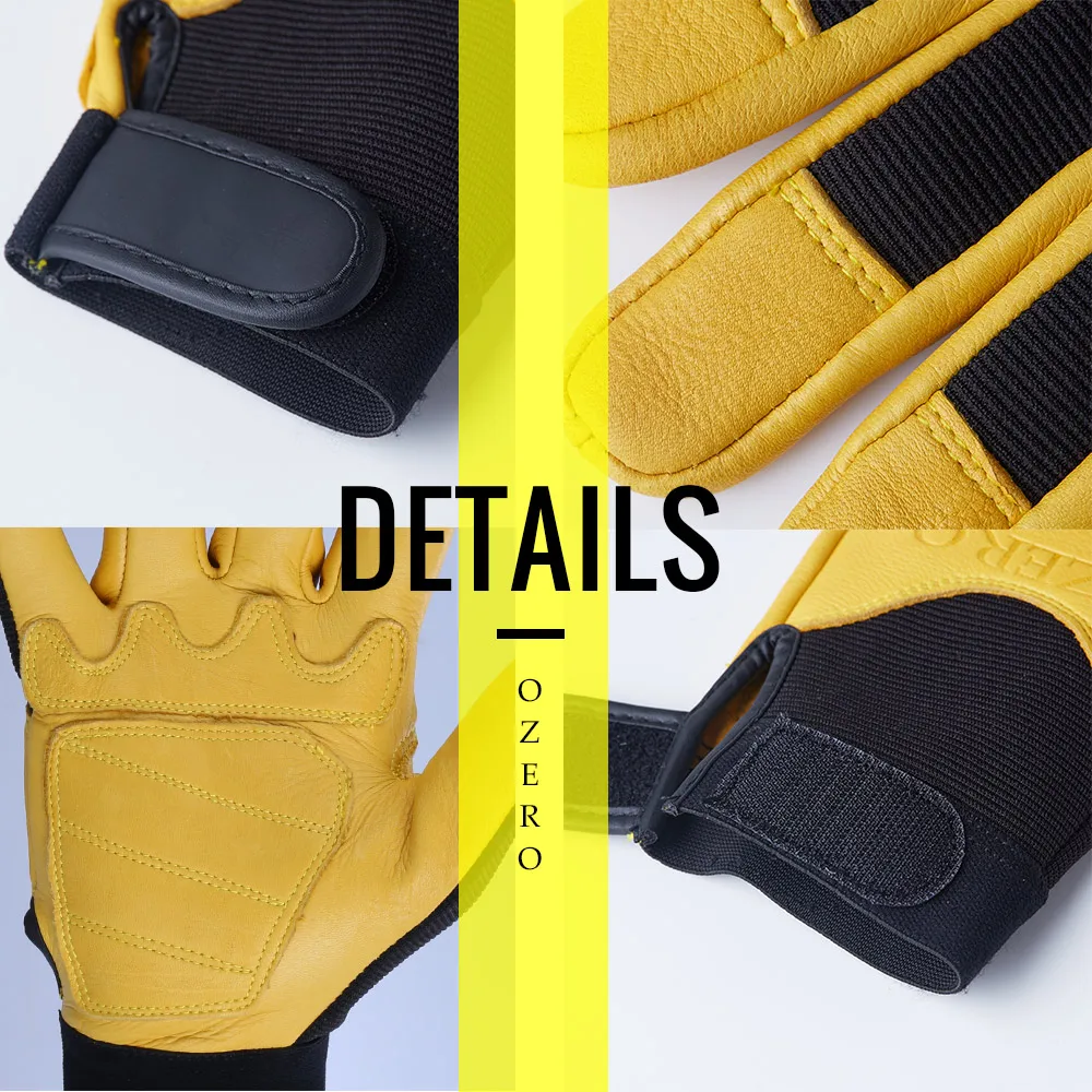 Перчатки OZERO мужские рабочие из оленьей кожи защитная одежда для водителя