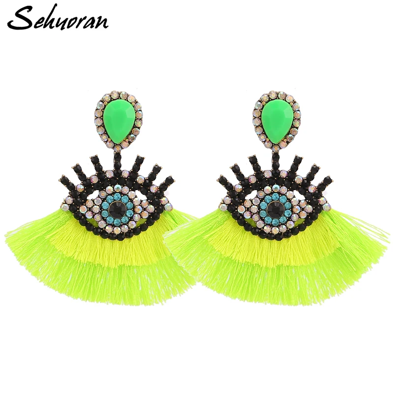 Sehuoran Tassel Earrings For Women Vintage Earrings Geometric Eye Pendant Dangle Statement Earrings Fringed Earrings Multicolor
Sehuoran Tassel Earrings For Women Vintage Earrings Geometric Eye Pendant Dangle Statement Earrings Fringed Earrings Multicolor