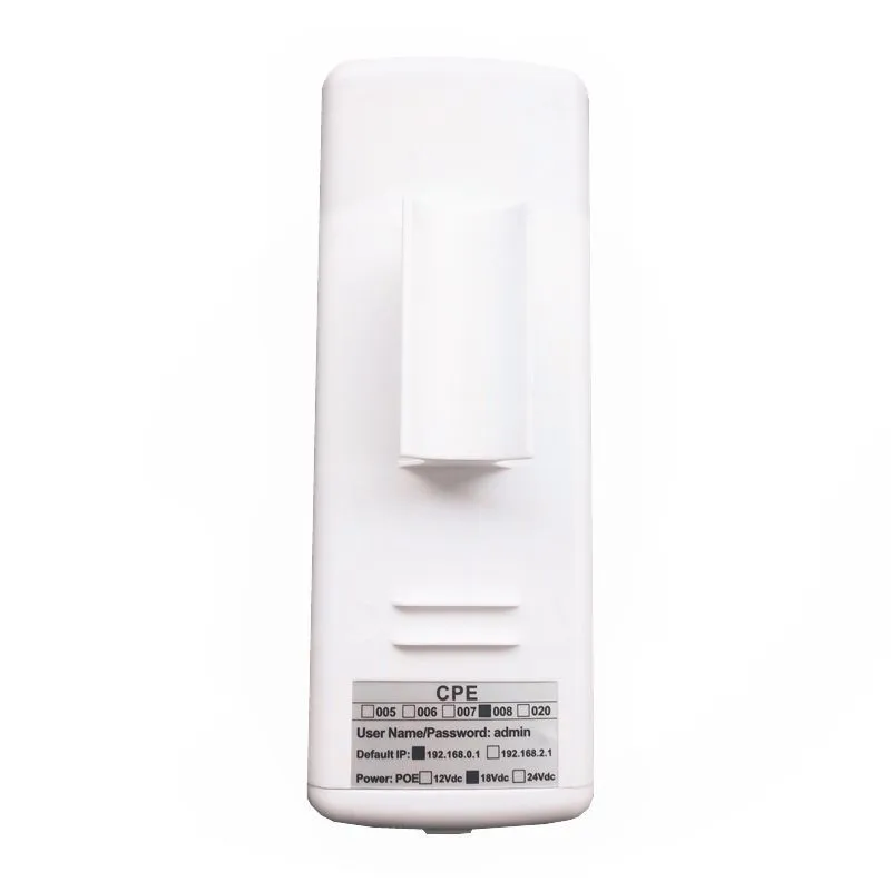 9344 9331 Chipset WIFI Router WIFI Repeater Lange Bereik 300Mbps5.8G5KM Outdoor AP CPE Brug Client draagbare wifi hotspot
9344 9331 Chipset WIFI Router WIFI Repeater Lange Bereik 300Mbps5.8G5KM Outdoor AP CPE Brug Client draagbare wifi hotspot