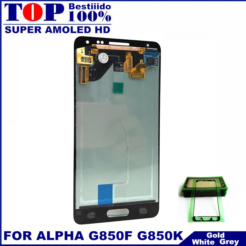 100% протестированный AMOLED lcd s для samsung Galaxy Note 4 Mini Alpha G850F G850M ЖК дисплей кодирующий