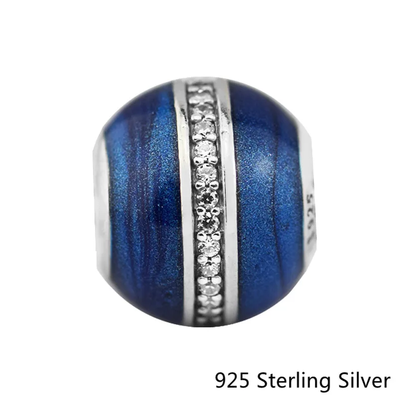 925 Sterling Silver Jewelry Orbit Charm Midnight Blue Enamel & Clear CZ Bead Fits Brand Bracelet Pendant For Women Jewelry
925 Sterling Silver Jewelry Orbit Charm Midnight Blue Enamel & Clear CZ Bead Fits Brand Bracelet Pendant For Women Jewelry