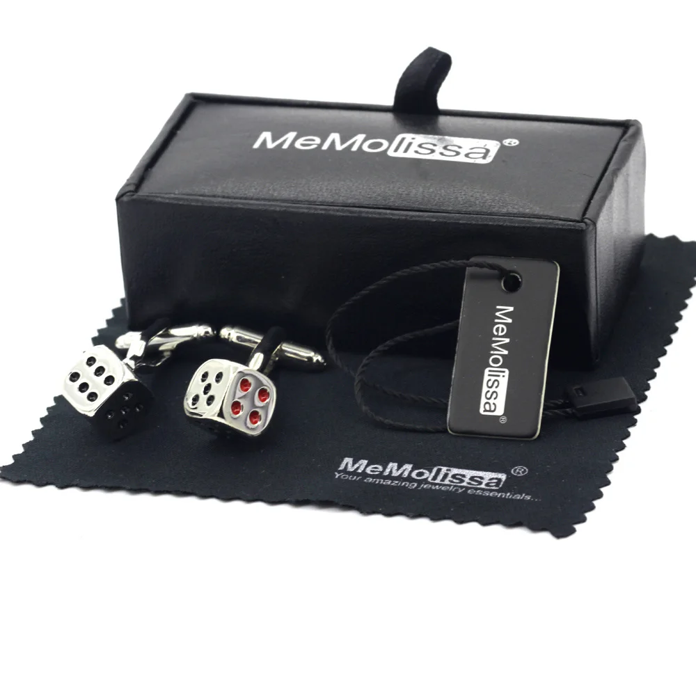 MeMolissa Display Box Casual Dice Cufflink for Mens Shirts Buttons with Red Black Men's Cuff Links Free Tag & Wipe Cloth
MeMolissa Display Box Casual Dice Cufflink for Mens Shirts Buttons with Red Black Men's Cuff Links Free Tag & Wipe Cloth