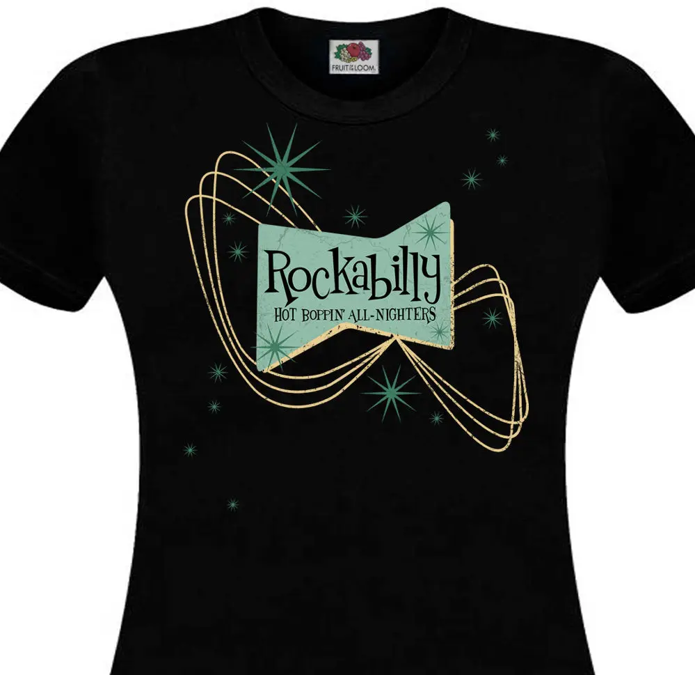 2019 Fashion Summer Style T-shirt femme ROCKABILLY - Hot Boppin' All Nighters - Rock'n'Roll 50's Fifties Tee shirt
2019 Fashion Summer Style T-shirt femme ROCKABILLY - Hot Boppin' All Nighters - Rock'n'Roll 50's Fifties Tee shirt