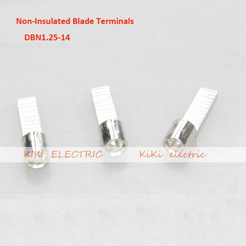 DBN1.25-14 Non- Insulated Blade Terminal / cold terminal for 0.5-1.5mm2 cable 1000pcs/bag Chip - Shaped Naked Terminal
DBN1.25-14 Non- Insulated Blade Terminal / cold terminal for 0.5-1.5mm2 cable 1000pcs/bag Chip - Shaped Naked Terminal