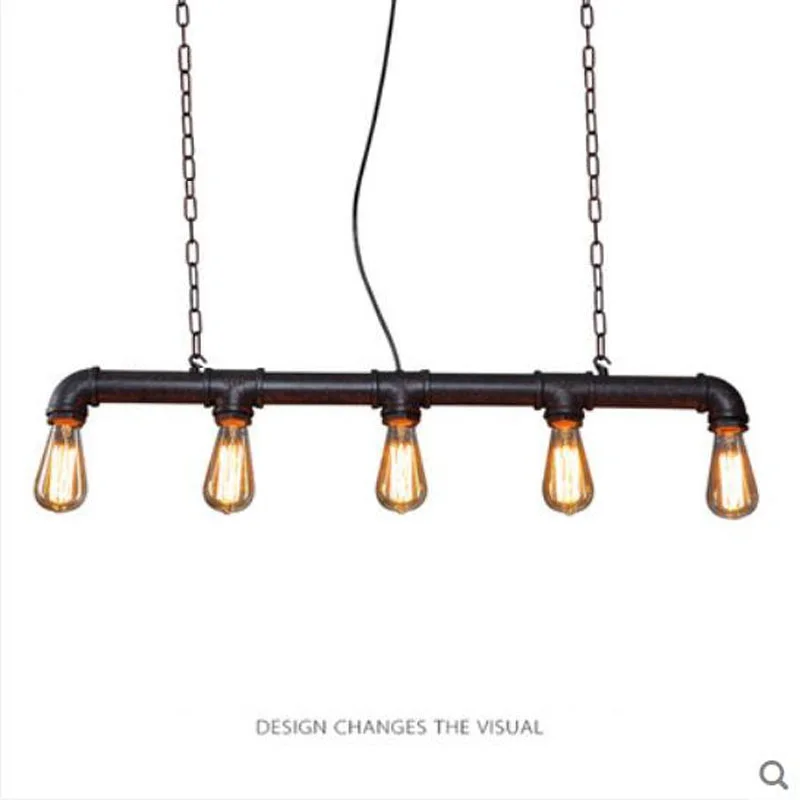 Loft American Industrial Style Pendant Light Retro Rustic Steampunk Metal Pipe Edison Bulbs For Bar Pendant Chain Iron Lamp
Loft American Industrial Style Pendant Light Retro Rustic Steampunk Metal Pipe Edison Bulbs For Bar Pendant Chain Iron Lamp