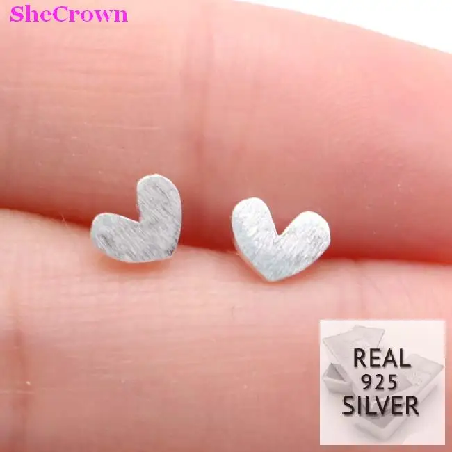 2019 Real 925 Solid Sterling Silver Heart Shape Gift For Girls Stud Ear Earrings Welcome Drop Shipping
2019 Real 925 Solid Sterling Silver Heart Shape Gift For Girls Stud Ear Earrings Welcome Drop Shipping