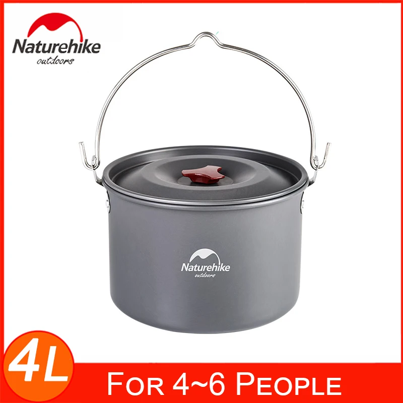 Naturehike Outdoor Hanging Camping Pot With Lid Ultralight For 4~6 People Camping Hiking Backpacking Picnic Campfire Cooking
Naturehike Outdoor Hanging Camping Pot With Lid Ultralight For 4~6 People Camping Hiking Backpacking Picnic Campfire Cooking