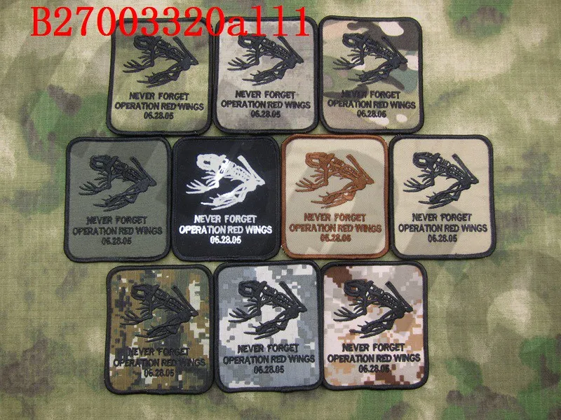 Embroidery patch DEVGRU NSWDG Never Forget Operation Red Wings Military Tactical Morale
Embroidery patch DEVGRU NSWDG Never Forget Operation Red Wings Military Tactical Morale