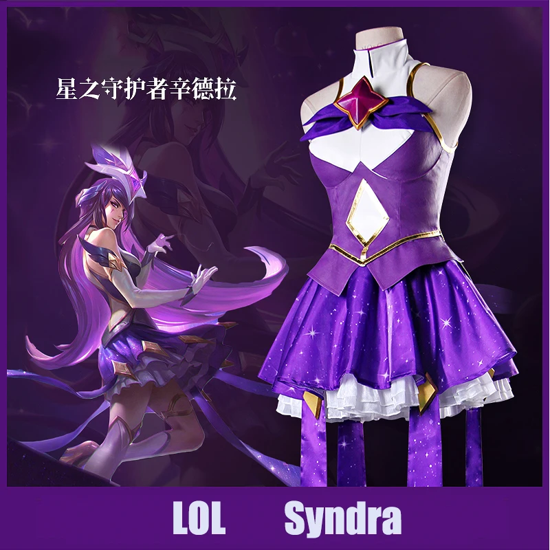 Anime! 2017 Hot Game LOL Syndra Guardian Of The Magic Girl Uniform Dress Cosplay Costume Custom-made Size Free Shipping
Anime! 2017 Hot Game LOL Syndra Guardian Of The Magic Girl Uniform Dress Cosplay Costume Custom-made Size Free Shipping