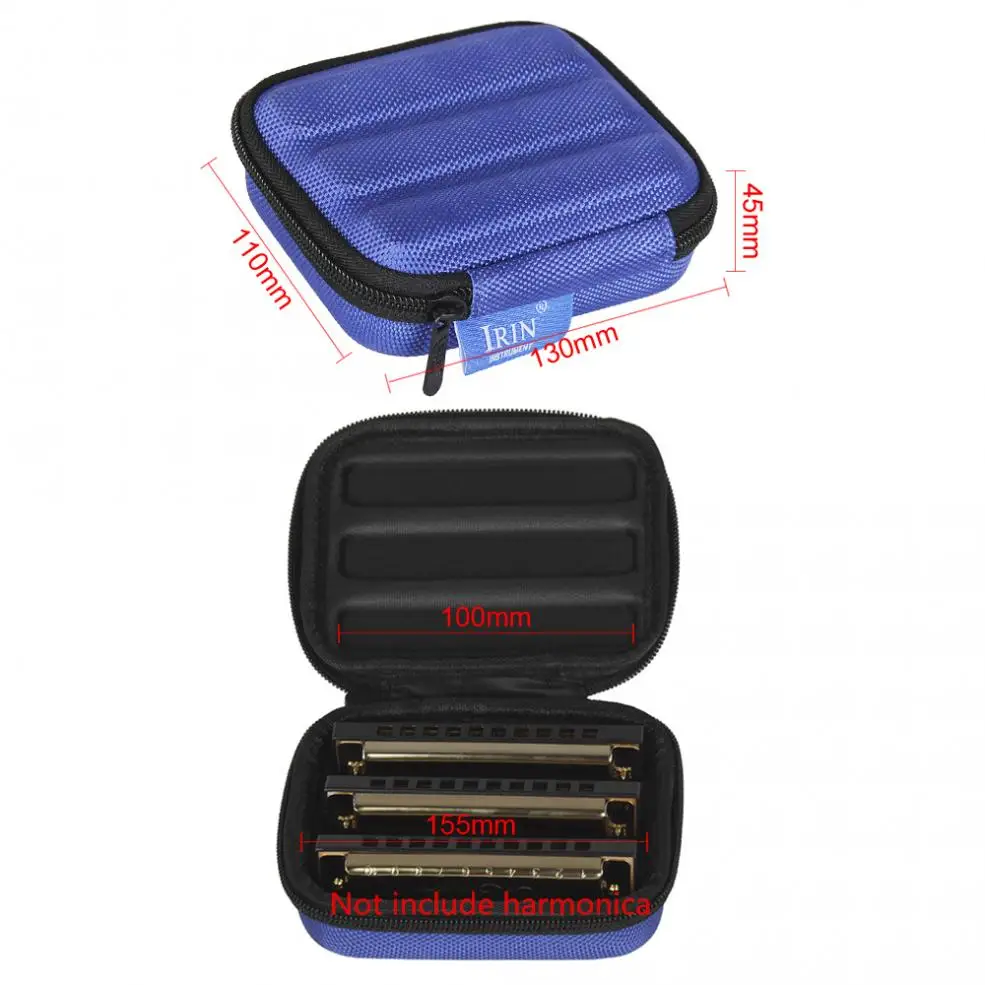 High Quality Portable Blue Harmonica Storage Box Oxford Cloth Sponge Lightweight Shockproof Case for 10 Hole Harmonica
High Quality Portable Blue Harmonica Storage Box Oxford Cloth Sponge Lightweight Shockproof Case for 10 Hole Harmonica
