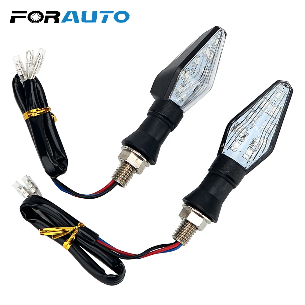 FORAUTO Motorbike Indicator Light Motorcycle Flasher 1 Pair LED Turn Signal Lamp 12 Led Dual Color Blue & Amber Blinker Light
FORAUTO Motorbike Indicator Light Motorcycle Flasher 1 Pair LED Turn Signal Lamp 12 Led Dual Color Blue & Amber Blinker Light