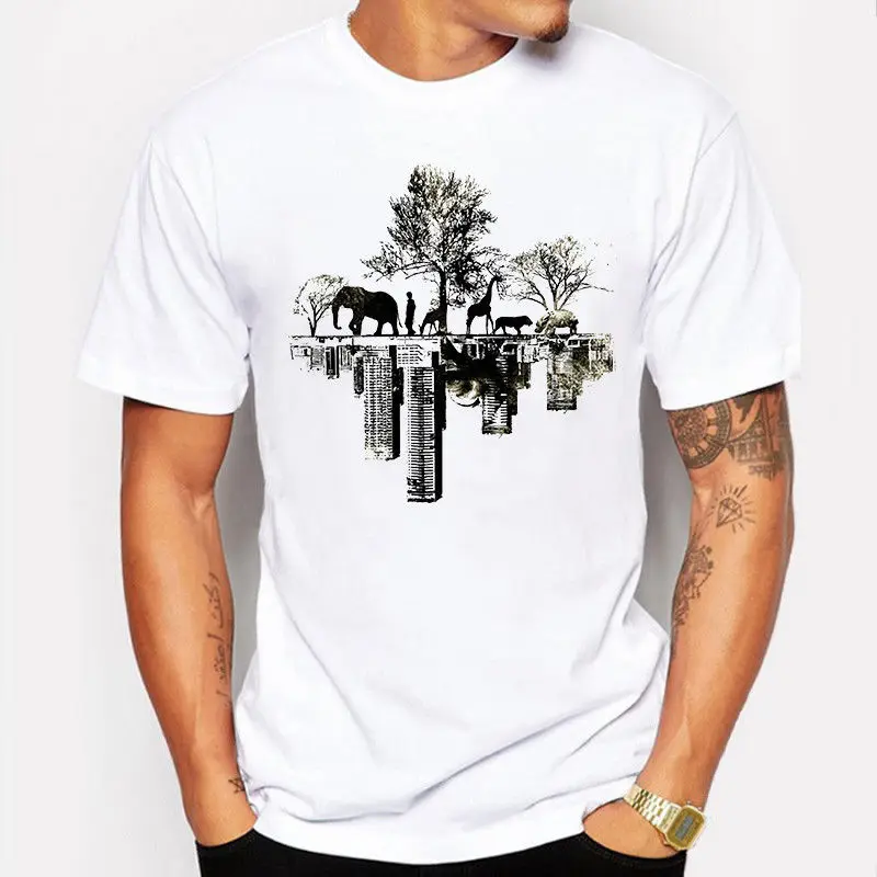 Summer Men T-Shirt Natural Tree Animal Elephant Printed Casual Funny T Shirt Tee Youth Round Collar Customized T-Shirts Top Tee
Summer Men T-Shirt Natural Tree Animal Elephant Printed Casual Funny T Shirt Tee Youth Round Collar Customized T-Shirts Top Tee