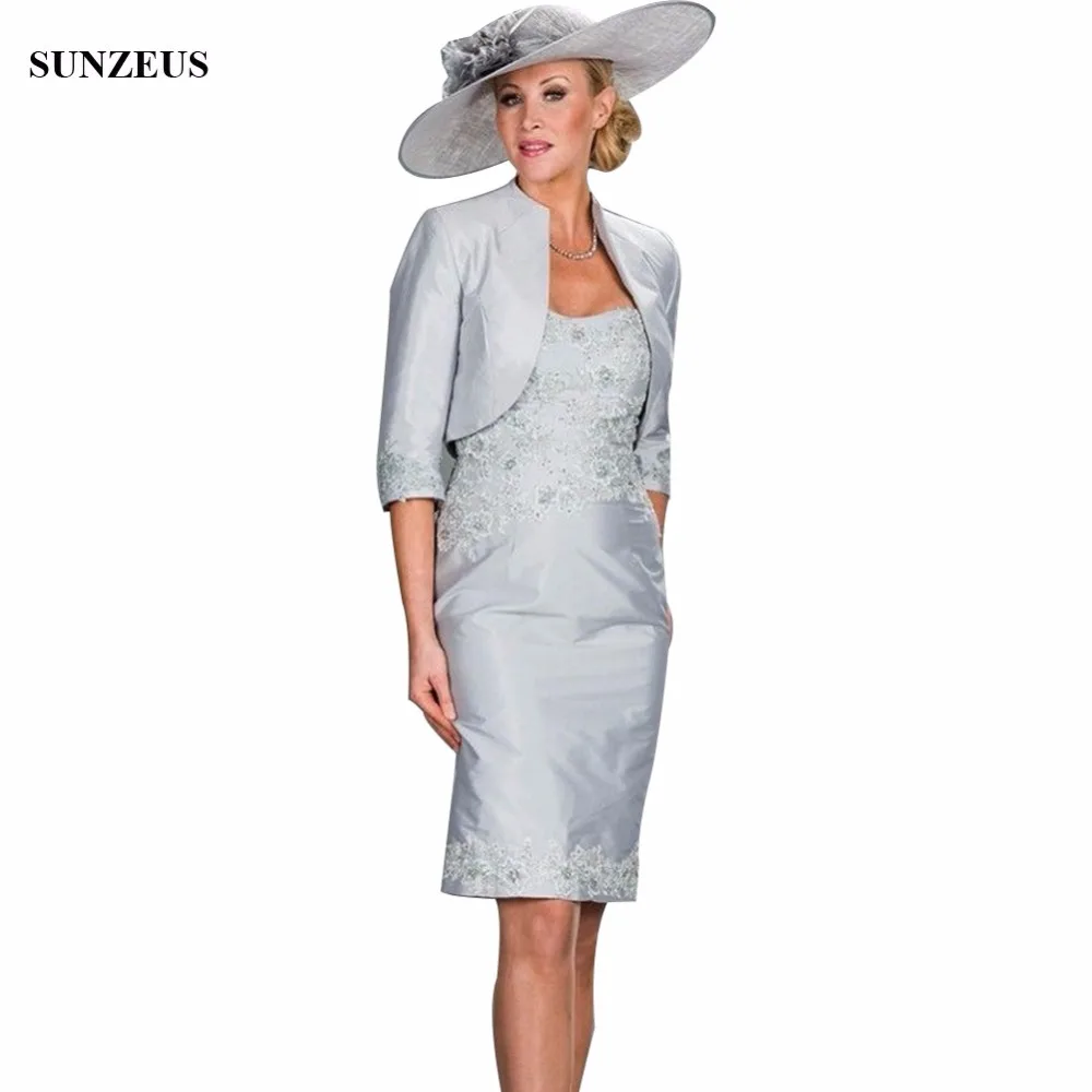Vestido De Madrinha 2020 New Fashion Hot Knee Length Party Gown Lace Appliques Silver Mother Of The Bride Dress CM0112
Vestido De Madrinha 2020 New Fashion Hot Knee Length Party Gown Lace Appliques Silver Mother Of The Bride Dress CM0112