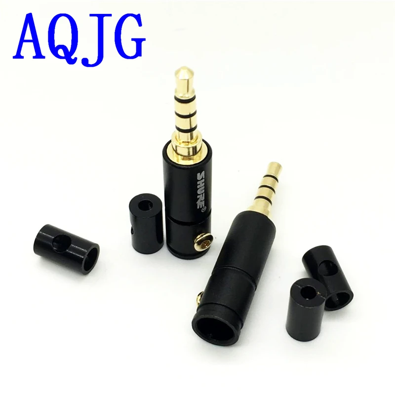 10pcs/lot for shure 4 Pole 3.5mm Plug Male Headphone Jack 3.5 mm Audio Connector For 4mm Cable Adapter AQJG
10pcs/lot for shure 4 Pole 3.5mm Plug Male Headphone Jack 3.5 mm Audio Connector For 4mm Cable Adapter AQJG