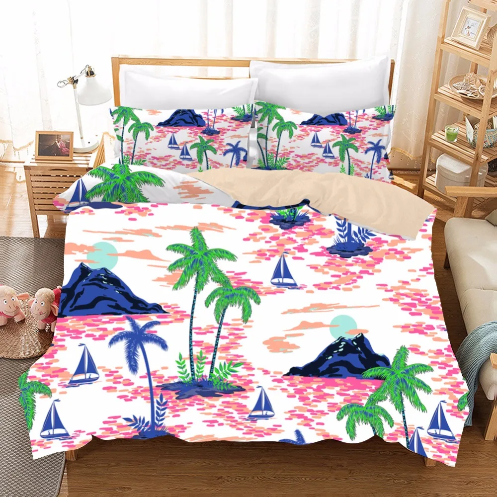 Home Textiles 3D Pattern Summer Style Hawaii Bedding European Comforter Bedding Sets Coconut Tree Duvet Cover Set Personalise F
Home Textiles 3D Pattern Summer Style Hawaii Bedding European Comforter Bedding Sets Coconut Tree Duvet Cover Set Personalise F