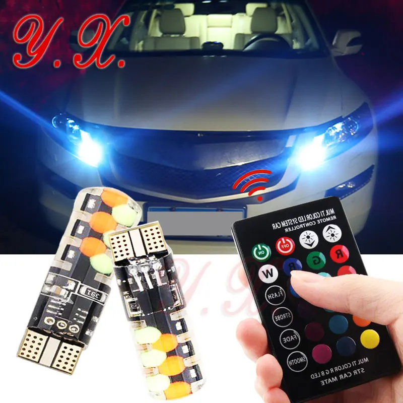 1 комплект Новинка T10 W5W Светодиодная Автомобильная сигнальная лампа RGB T10 Led 194 168 лампочка с дистанционным управлением ширина Внутреннее осв...
1 комплект Новинка T10 W5W Светодиодная Автомобильная сигнальная лампа RGB T10 Led 194 168 лампочка с дистанционным управлением ширина Внутреннее осв...
