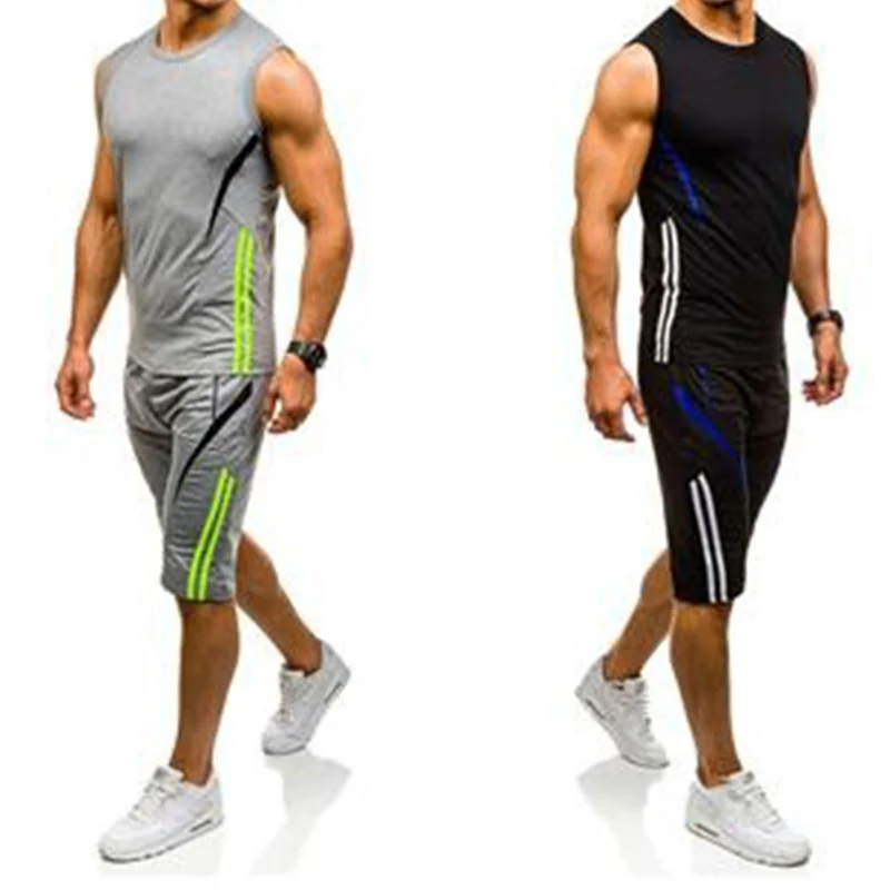 ZOGAA High Quality Sporting Suit Men 2019 Summer New Mens Tracksuit Two Piece Set Sleeveless Sweatshirt And Pants Sports Suit
ZOGAA High Quality Sporting Suit Men 2019 Summer New Mens Tracksuit Two Piece Set Sleeveless Sweatshirt And Pants Sports Suit