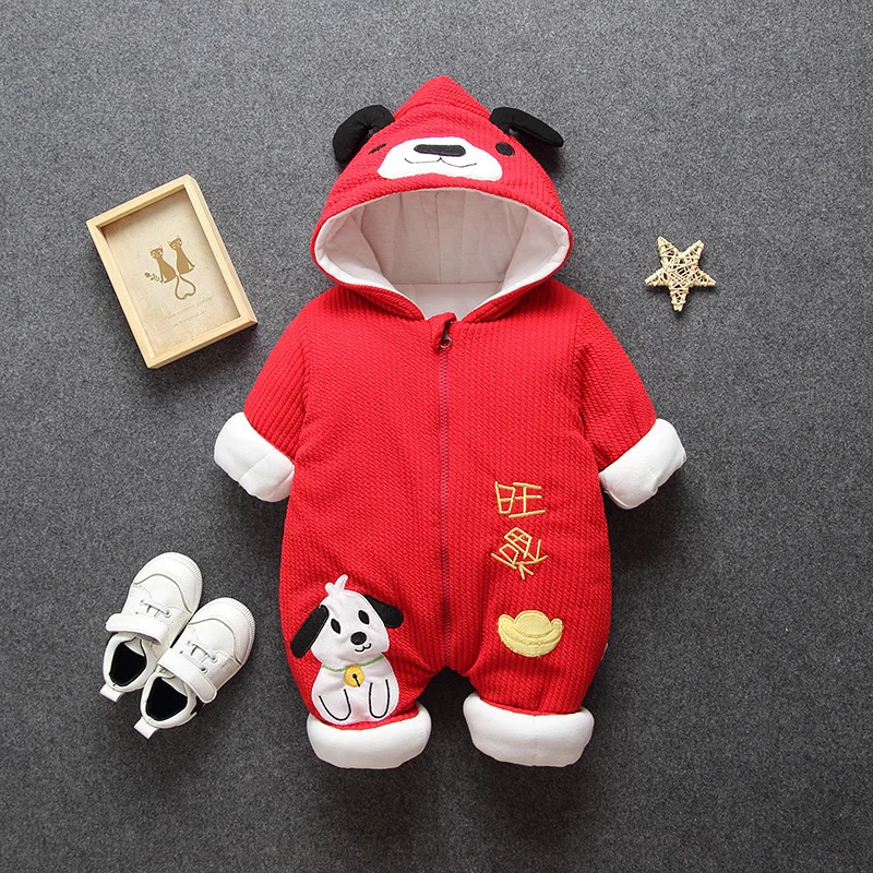 Детский зимний комбинезон для мальчиков и девочек толстый хлопок Snowsuit Детские