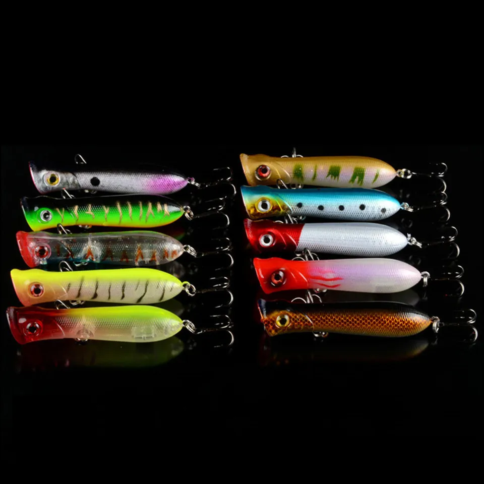 LINGYUE New Arrival 61ocs/lot Fishing Lures High Quality Minnow/Popper Lure and Lead Fish bait Mixed 9 Models Hard Baits Pesca.
LINGYUE New Arrival 61ocs/lot Fishing Lures High Quality Minnow/Popper Lure and Lead Fish bait Mixed 9 Models Hard Baits Pesca.